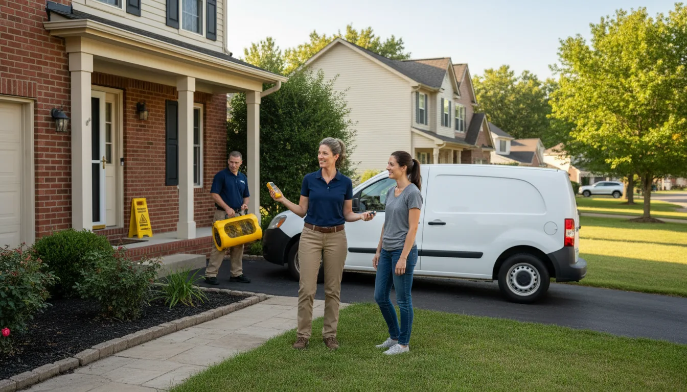 Water restoration image for Water Damage & Restoration Services in Pomfret, CT